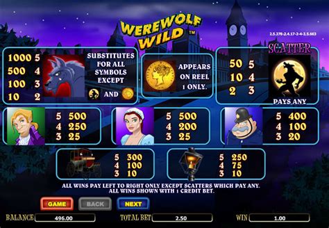 Werewolf wild spins  Werewolf Wild Free Slots : Video Poker